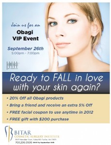 Obagi VIP Event Tomorrow | Fairfax and Manassas, VA