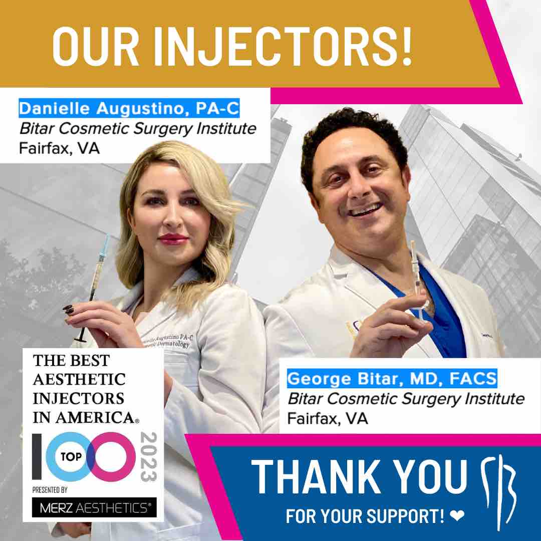 Top 100 Aesthetics Injectors in America Dr. Bitar and Danielle Augustino