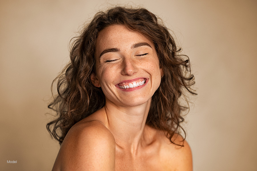 Young woman smiling